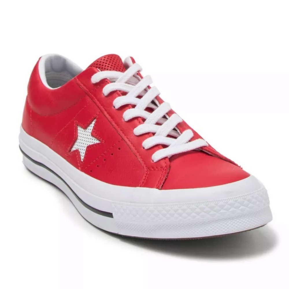 Converse One Star Ox Leather CASINO Red White 158466C multiple sizes